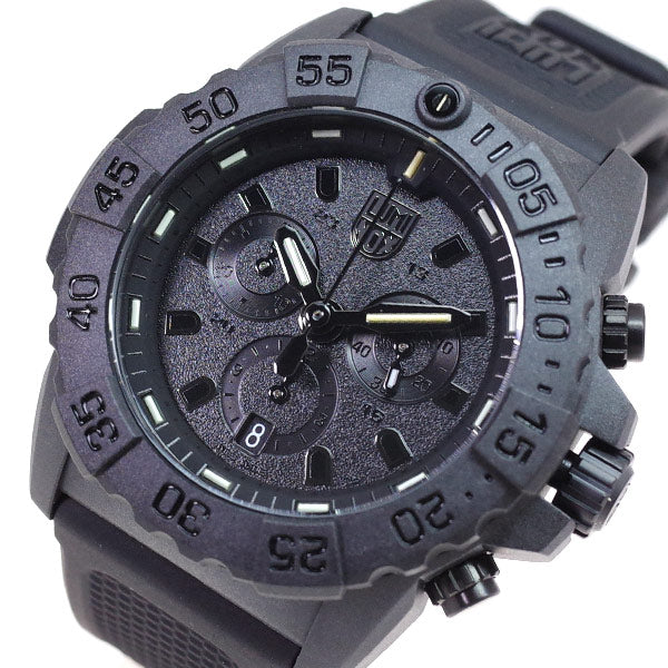 ルミノックス LUMINOX 腕時計 メンズ 3581 BLACKOUT Navy SEALs クォーツ ブラック